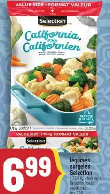 Marché Adonis LÉGUMES SURGELÉS SELECTION | SELECTION FROZEN VEGETABLES offer