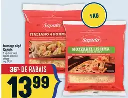 Marché Adonis FROMAGE RÂPÉ SAPUTO | SAPUTO SHREDDED CHEESE offer