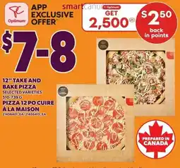 Loblaws Take and bake pizza 12" offer