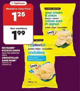 Loblaws No name potato chips offer