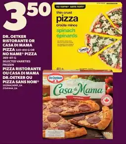 Loblaws Dr. oetker ristorante or casa di mama pizza offer