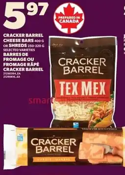 Loblaws Cracker barrel cheese bars offer