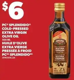 Loblaws PC splendido cold-pressed extra virgin olive oil offer