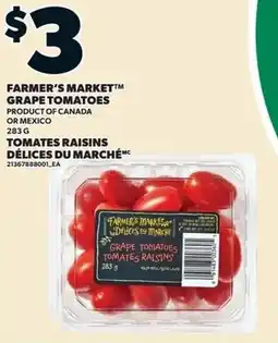 Loblaws Farmer's market grape tomatoes offer