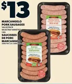 Loblaws Marcangelo pork sausages offer