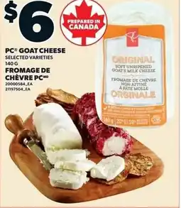 Loblaws PC goat cheese offer