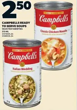 Loblaws CAMPBELLS READY TO SERVE SOUPS offer