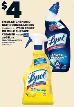 Loblaws Lysol kitchen and bathroom cleaners offer
