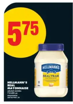No Frills HELLMANN'S REAL MAYONNAISE, 710-890 mL offer