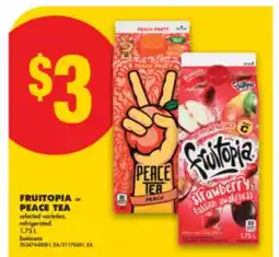 No Frills FRUITOPIA or PEACE TEA offer