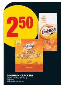 No Frills GOLDFISH CRACKERS, 167-227 G offer