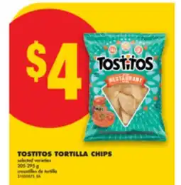 No Frills TOSTITOS TORTILLA CHIPS, 205-295 G offer