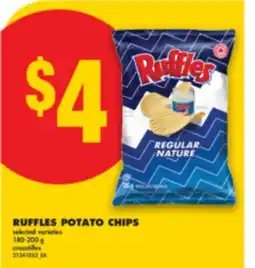 No Frills RUFFLES POTATO CHIPS, 180-200 G offer