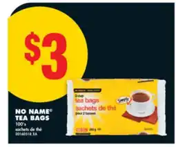 No Frills NO NAME TEA BAGS, 100's offer