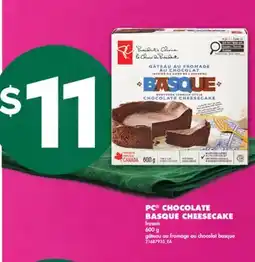 No Frills PC CHOCOLATE BASQUE CHEESECAKE, 600 g offer