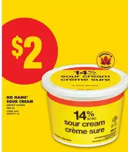No Frills NO NAME SOUR CREAM, 500 mL offer