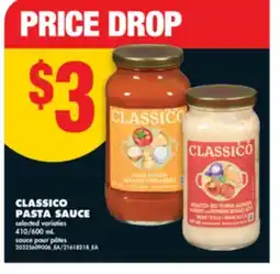 No Frills CLASSICO PASTA SAUCE, 410 600 ML offer