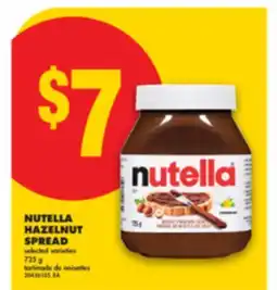 No Frills NUTELLA HAZELNUT SPREAD, 725 G offer