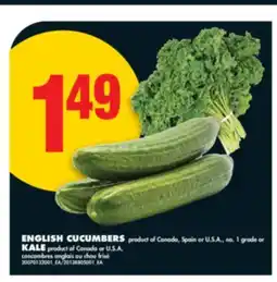 No Frills ENGLISH CUCUMBERS offer