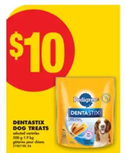 No Frills DENTASTIX DOG TREATS, 500 G - 1.9 KG offer