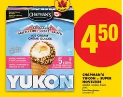 No Frills CHAPMAN'S YUKON or SUPER NOVELTIES, 5-8' s offer