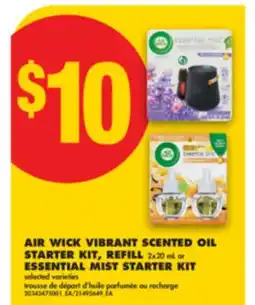 No Frills AIR WICK VIBRANT SCENTED OIL STARTER KIT REFILL, 2x20 ML or ESSENTIAL MIST STARTER KIT offer