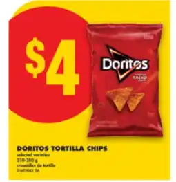 No Frills DORITOS TORTILLA CHIPS, 210-280 g offer