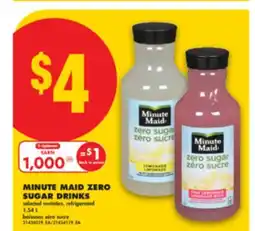No Frills MINUTE MAID ZERO SUGAR DRINKS, 1.54 L offer