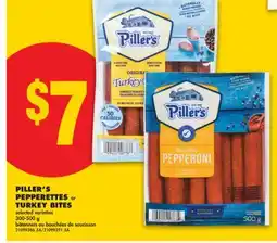 No Frills PILLER'S PEPPERETTES or TURKEY BITES, 300-500 G offer