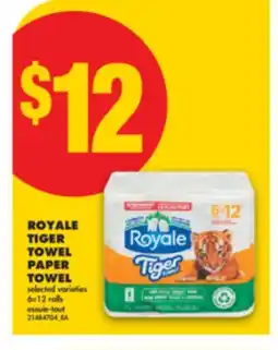 No Frills ROYALE TIGER TOWEL PAPER TOWEL, 6 = 12 rolls offer