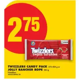 No Frills TWIZZLERS CANDY PACK 375-454 g or JOLLY RANCHER ROPE 283 g offer