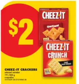 No Frills CHEEZ-IT CRACKERS, 191/200 g offer