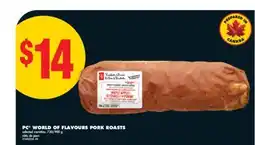 No Frills PC WORLD OF FLAVOURS PORK ROASTS offer