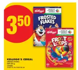 No Frills KELLOGG'S CEREAL, 269-355 g offer