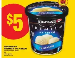 No Frills CHAPMAN'S PREMIUM ICE CREAM, 2 L offer