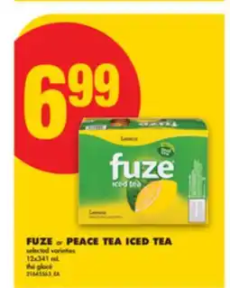 No Frills FUZE or PEACE TEA ICED TEA offer