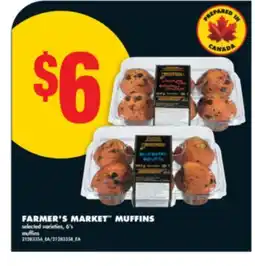 No Frills FARMER'S MARKET MUFFINS, 6'S offer