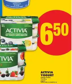 No Frills ACTIVIA YOGURT, 12x100 g offer