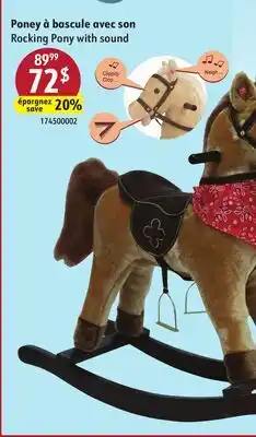 Sushi Shop Rocking Pony with sound offer