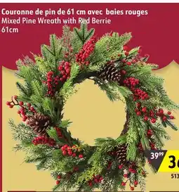 Sushi Shop Mixed Pine Wreath with Red Berrie offer