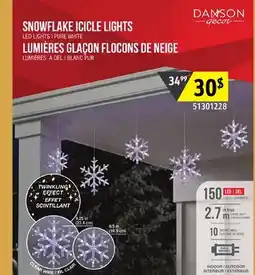 Sushi Shop SNOWFLAKE ICICLE LIGHTS offer