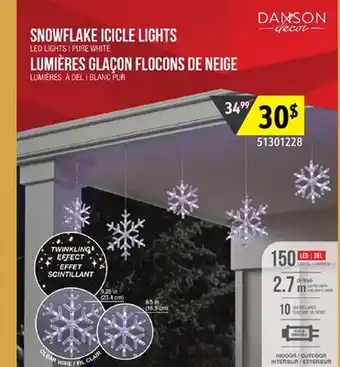 Sushi Shop SNOWFLAKE ICICLE LIGHTS offer