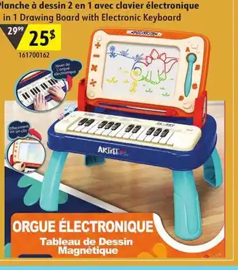 Sushi Shop 2 in 1 Drawing Board with Electronic Keyboard offer