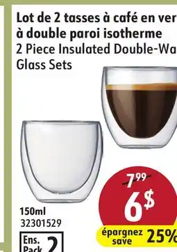 Sushi Shop 2 Piece Insulated Double-Wa Glass Sets offer