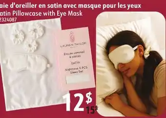 Sushi Shop Satin Pillowcase with Eye Mask offer