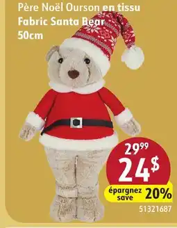 Sushi Shop Fabric Santa Bear offer