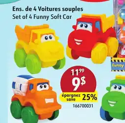 Sushi Shop Set of 4 Funny Soft Car offer