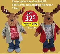 Sushi Shop Fabric Dressed Standing Reindeer offer