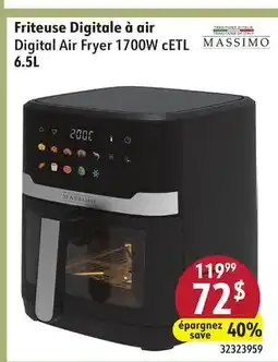 Sushi Shop Digital Air Fryer 1700W cETL offer