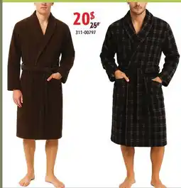 Sushi Shop Men's assorted Fleece Solid and Printed Bathrobe offer